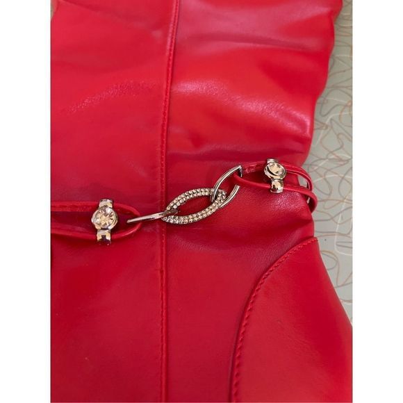 RED Heeled Boots - Picture 3 of 4